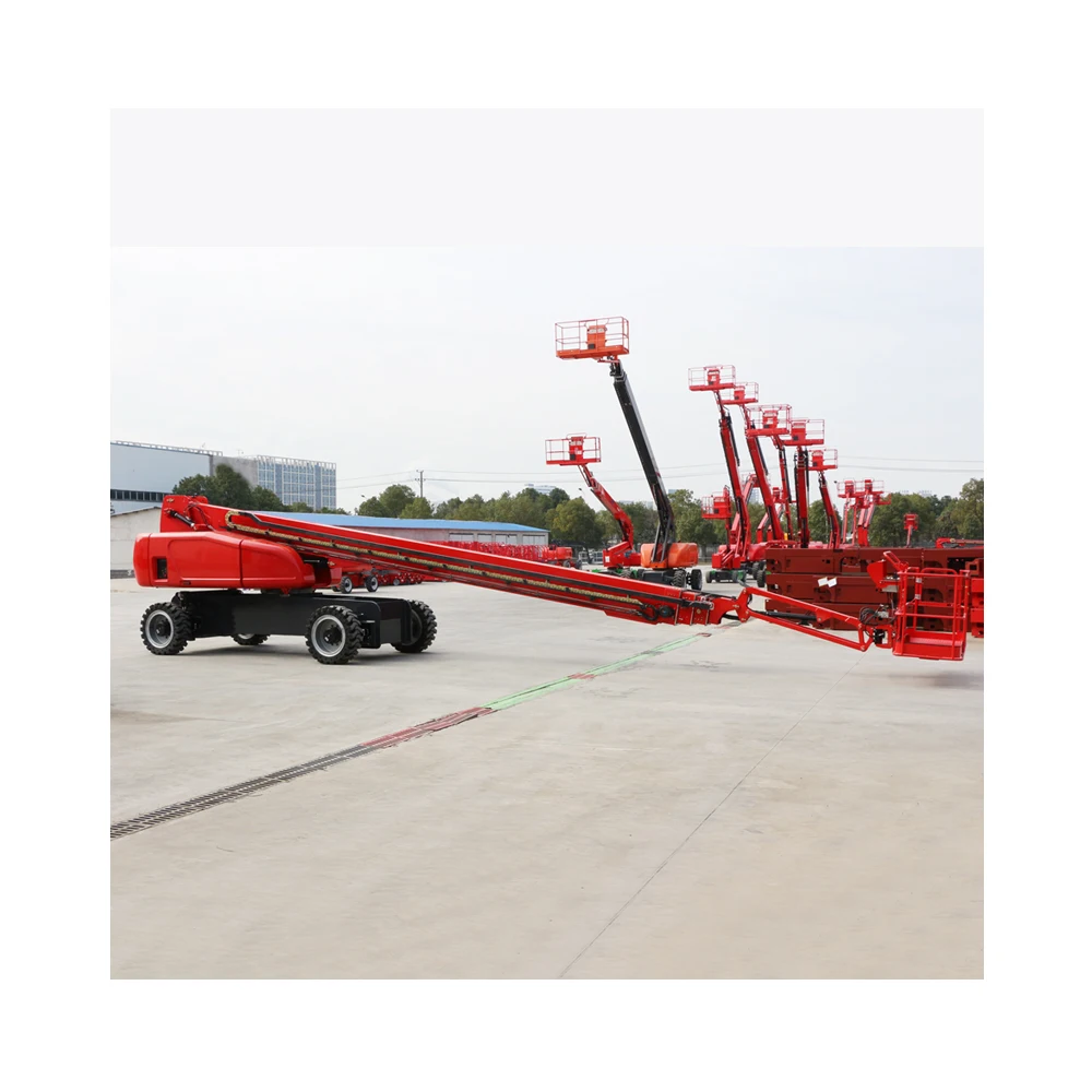 Portable Lifter Telescoping 12m-24m Aerial Trailer Towable Manlift Tow Behind Small Boom Man Lift
