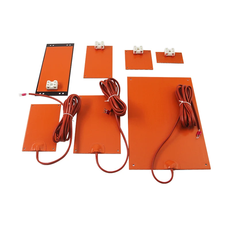 Micc Customized Silicone Heating Pad Electric Silicone Rubber Flexible Hot Plate With Ksd 301 Limiter For Pizza Delivery Bag