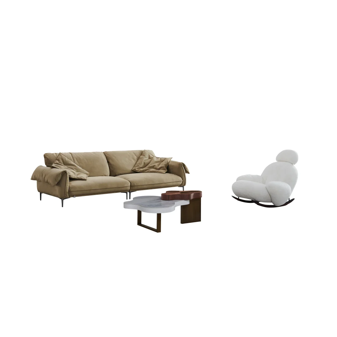 Hot Selling Items Create A Family Atmosphere With Furniture Warm And Simple Cloth Sofas