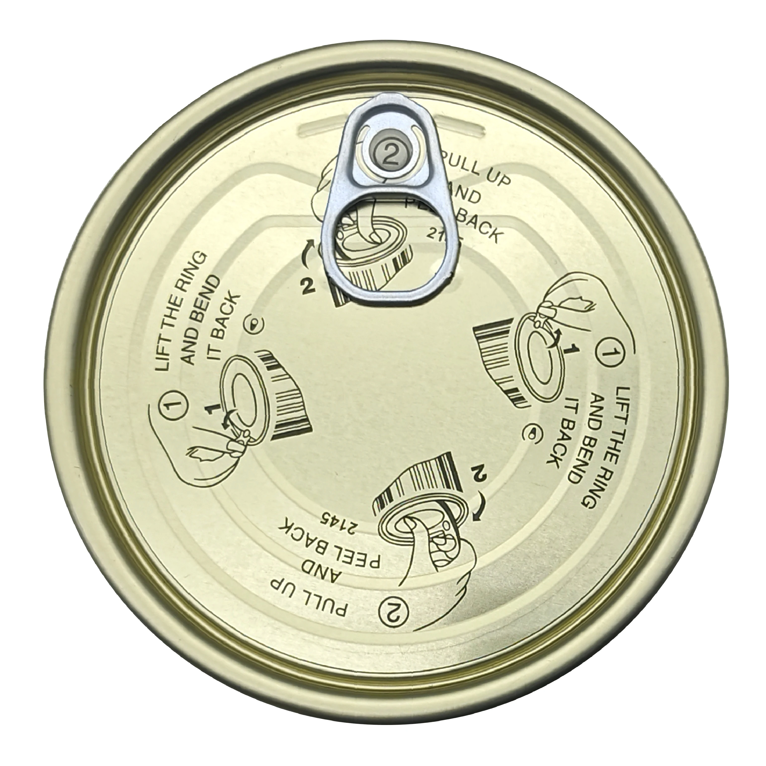 307# 83.3mm Top End Easy Open End EOE Tinplate Lids End Manufacturer