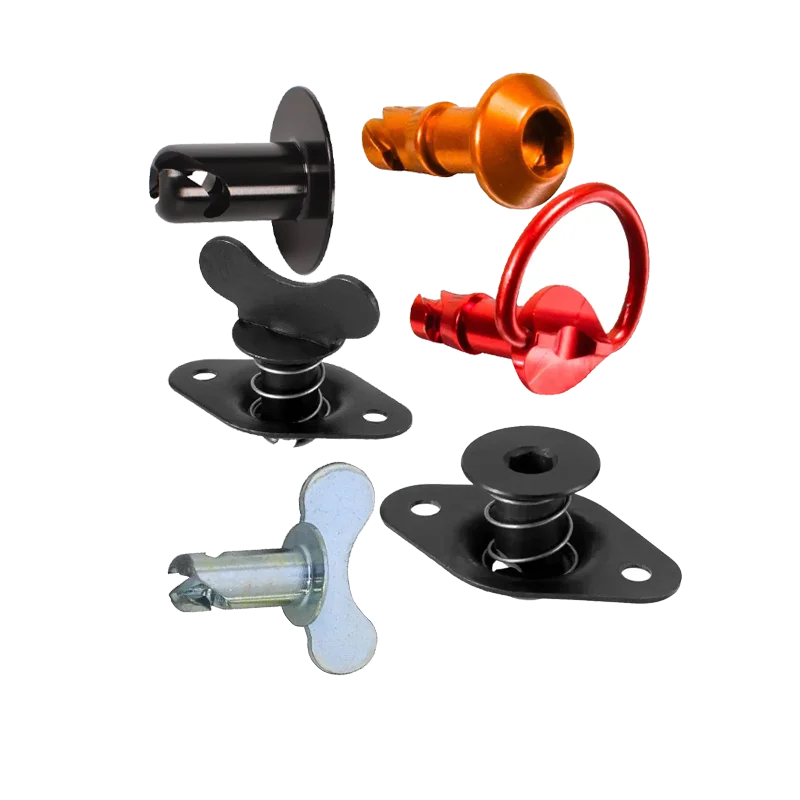 Custom Aluminum Stainless Steel Quarterturn Quarter Turn Dzus Button Fastener