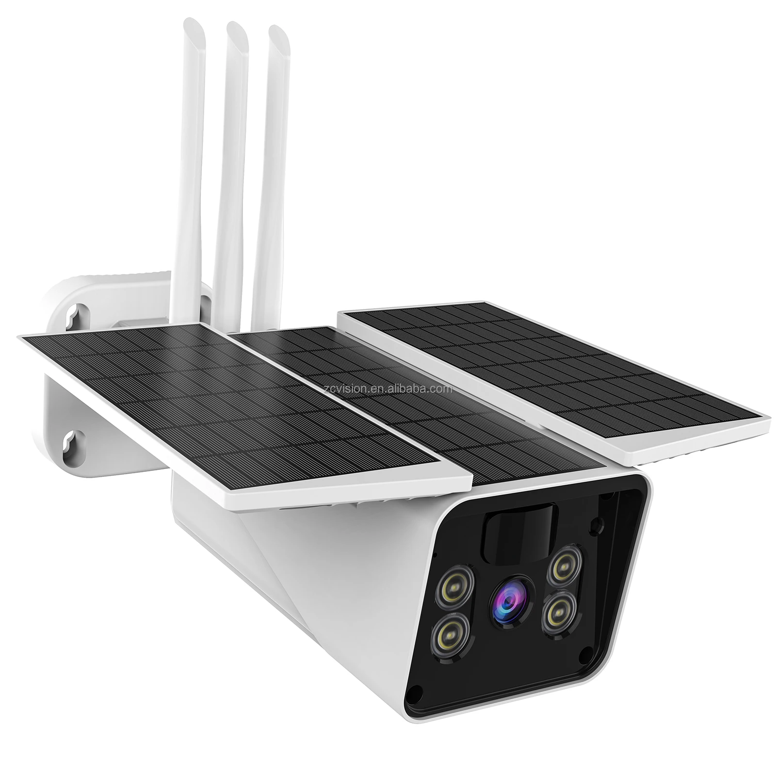 ZCVISION Solar Battery  Wireless CCTV Wifi Camera Full Color Night Vision  Outdoor Panel Camera