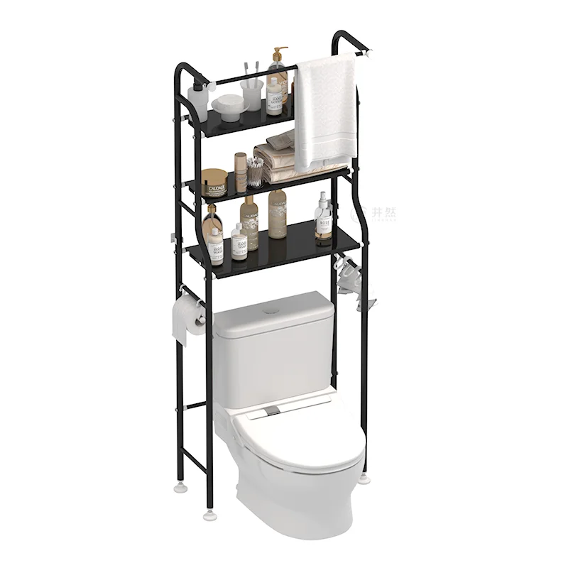Factory Direct Toilet Storage Rack Portable Metal Multifunction Toilet Stand Organizer Bathroom Toilet Shelf Rack