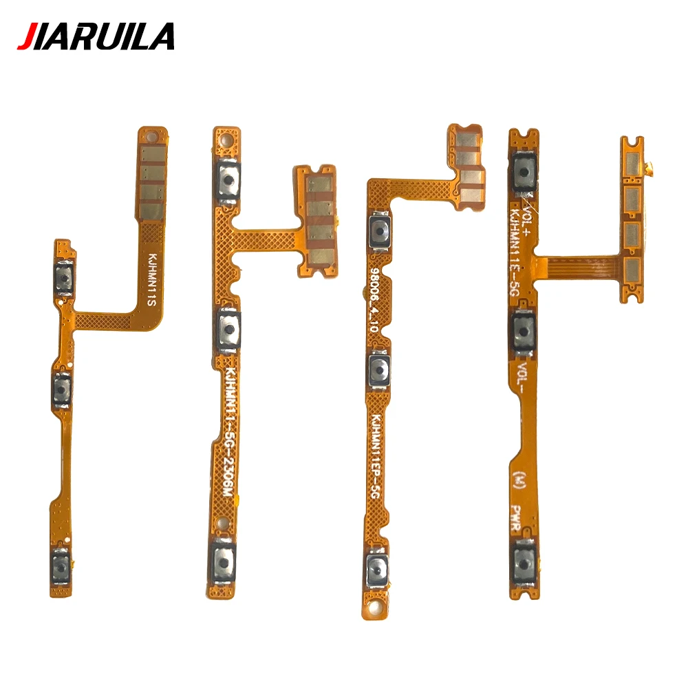 Phone Volume Side Power Flex For Xiaomi Redmi Note 12S 11S 12 Pro Plus 5G 4G Power on off Button Key Flex Cable Replacement