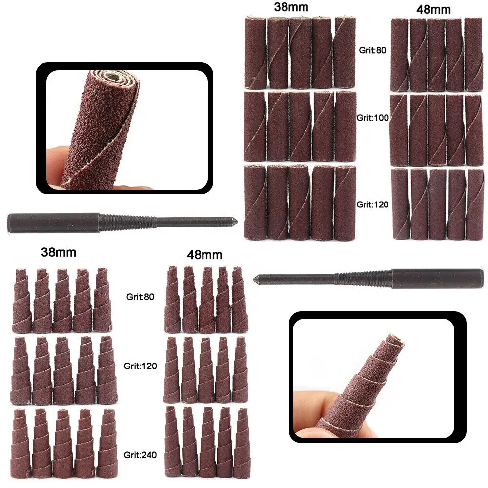 Hot Selling Zirconium aluminium oxide Abrasive Tools Kit Grinding Tool Tapered Cone Grinding Head Sandpaper