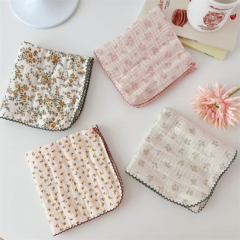 Baby Washcloths Ultra Soft Absorbent Towel 4pcs Newborn Bath Face Towel Natural Reusable towel for Sensitive Skin Baby as Shower