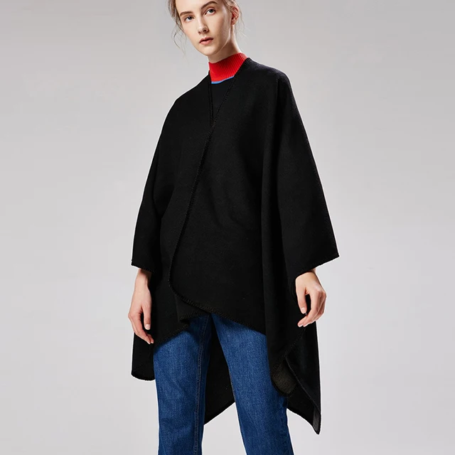 Женская шаль, пончо, накидка, кардиган, элегантная накидка с открытым спереди, накидка, шаль с запахом