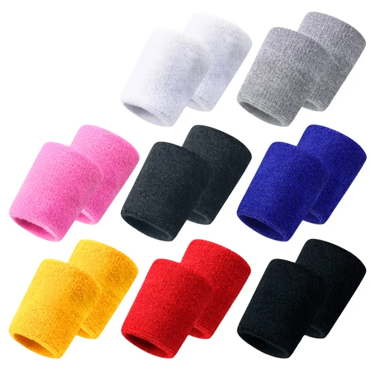 Knitted Colorful Sports Wristbands Wrist Sweatbands Wrist,Head And Wrist Sweatband,Colorful Wrist Brace for basketball