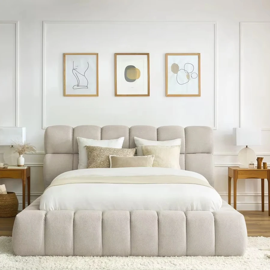 Modern Luxury Cheap Full Bedroom Furniture Double Bed