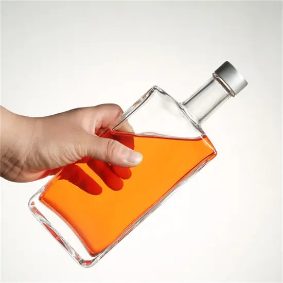 450ml Glass Bottle Food Safe Grade Glass Wine Bottles Clear Glass Bottle With Lid For Wine High Quality