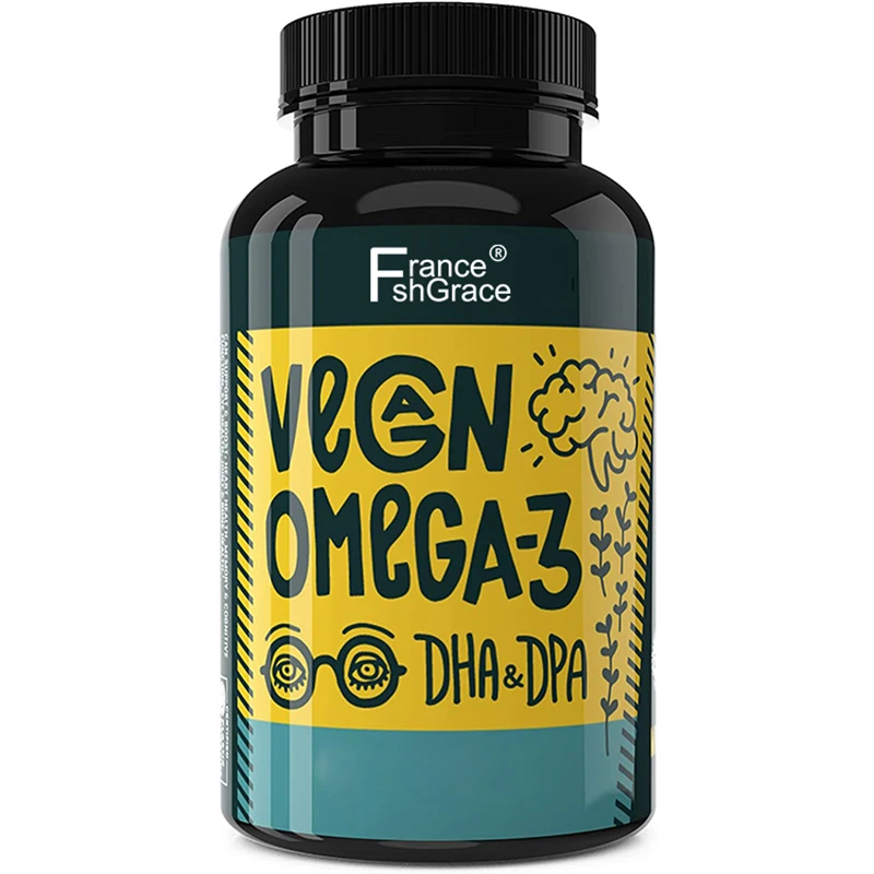 Support Brain Heart Health Omega-3 DHA EPA supplement Fish Oil Softgel Capsule