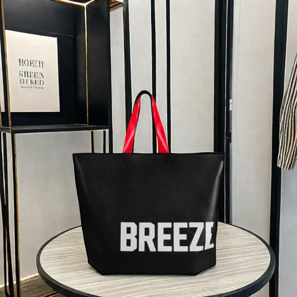 Plastic Shopping Bag Loop Handle Premium Wholesale Customized Logo Printed HDPE LDPE Custom Carry Bag