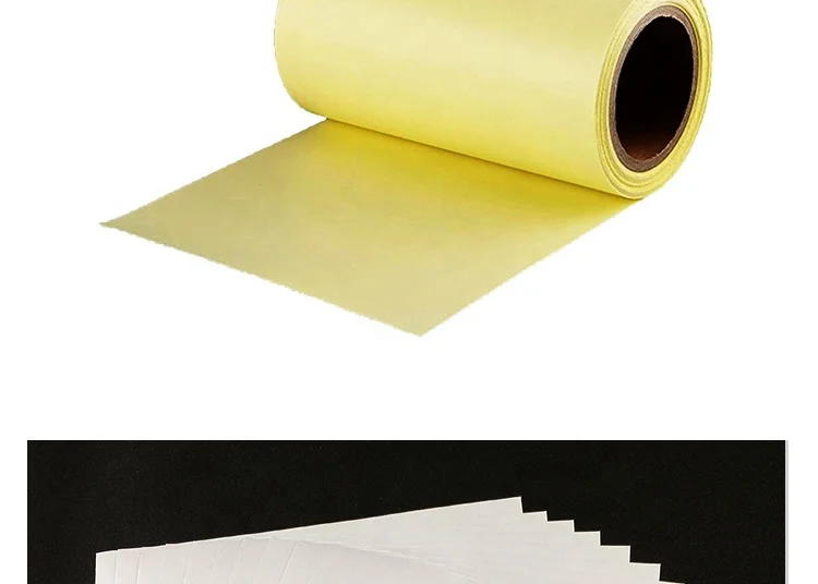 Factory promotion silicone adhesive reel brown dark yellow coated havana 120 gr release paper