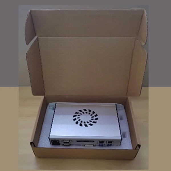 G4400 Dual Core CPU 4G 128G 2x RS232/485 2xLAN Box Codesys plc hmi Controller Industrial PC With DIN Rail Mounted