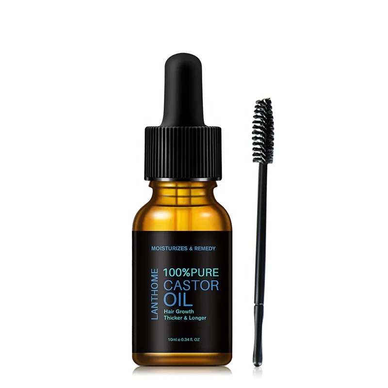 100% Pure Castor Oil Eyebrows Eyelash Stop Hair Loss Black Castor Oil Wholesale for Skin Hair Treatment
