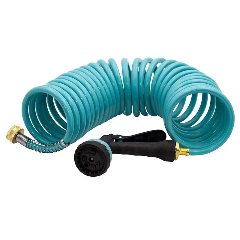 Flexible Lightweight Coil Garden Water Hose for Easy Irrigation