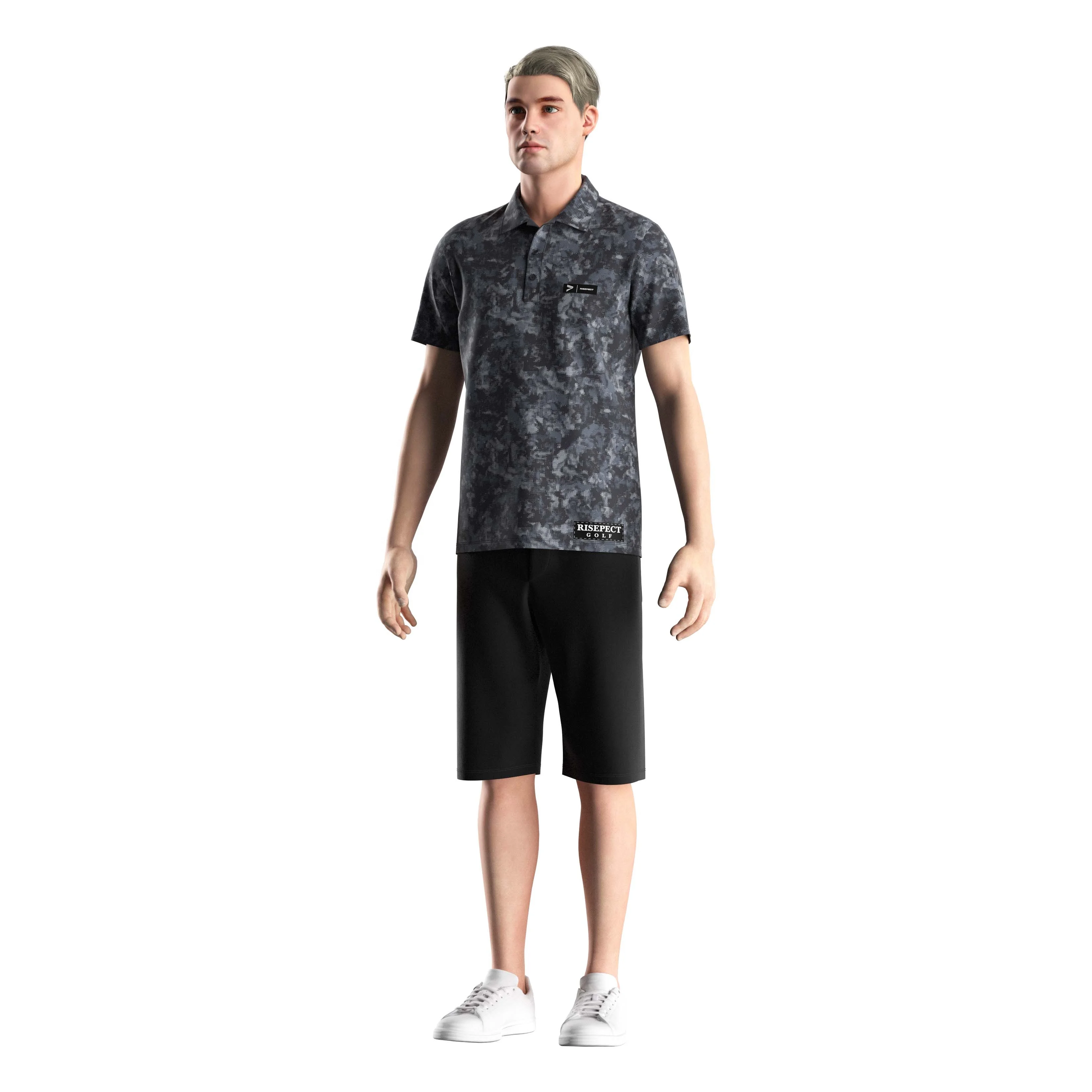 Wholesale Sublimation Summer T-Shirt Button T Shirt Men Mens Polo Golf Shirts