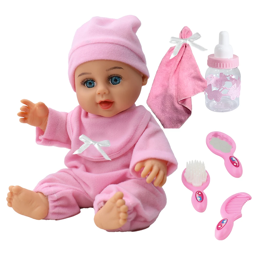 Nathaniel Wholesale 10 Inch 25cm Black Girl Doll Kids African Fashion Life Soft Toy Made Silicone Plastic Manufacturer China