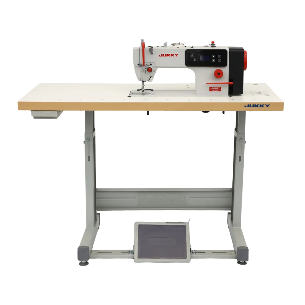 Good Quality JK9808 High Speed Direct Drive Single Needle Lockstitch Sewing Machines for Fabric with Table Apparel Machine Parts