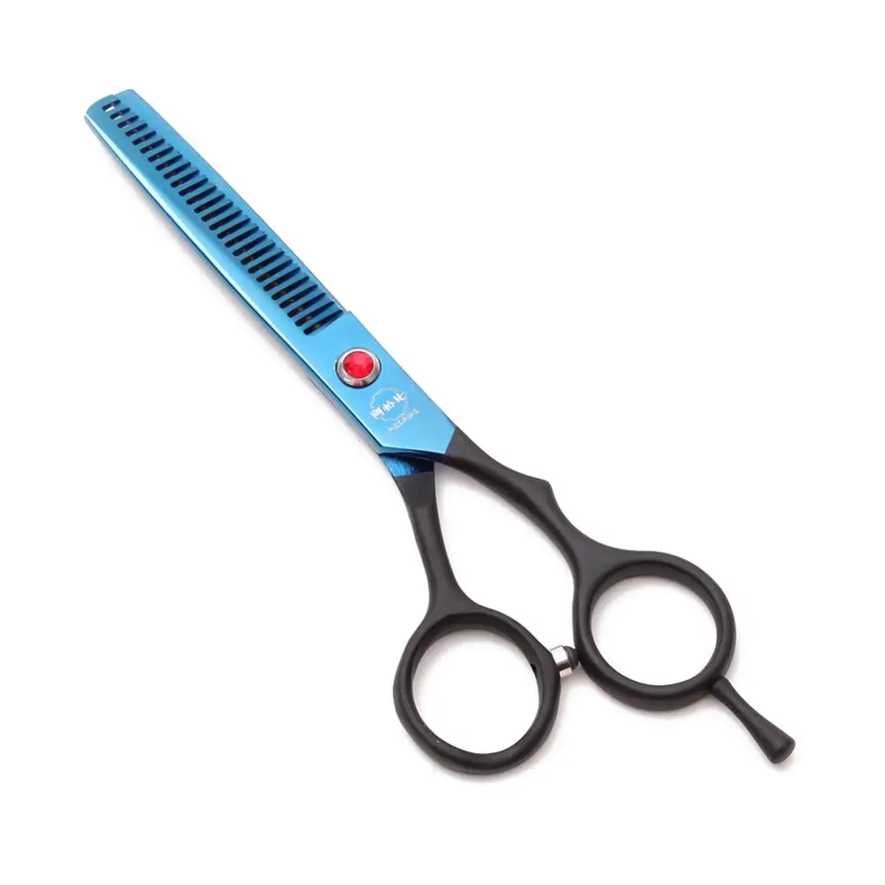 Набор парикмахерских ножниц 5,5 дюйма 6 дюймов AQIABI 440C ножницы для стрижки волос филировочные ножницы голубые A1029