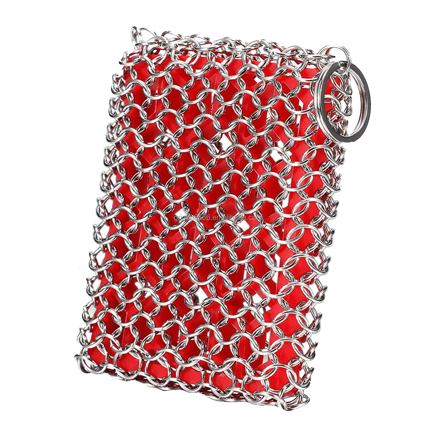 Cast Iron Skillet Cleaner Chainmail Scrubber Chain Cast Iron Scrub Cast Iron Pan Stainless Steel Scrubber Scraper