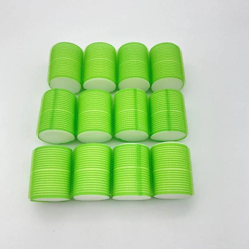 Green large foam hair rollers hair curlers for hair beauty at home