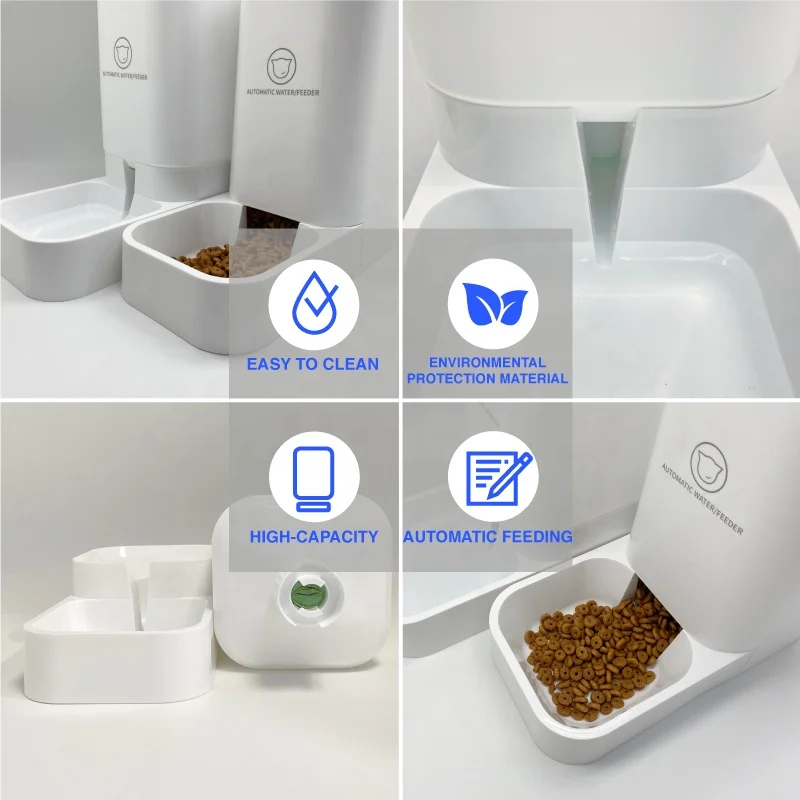 gravity automat pet cat dog waterer food feeder pet automatic feeder Cat Water Dispenser