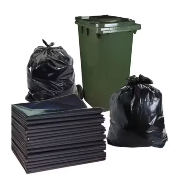 Heavy Duty Ldpe Big Recycle Eco Friendly Trash Garbage Bags Wholesale Kitchen Garbage Bags