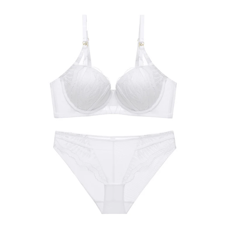 Fashion Multi-Color Bra And Panty Set For Women Daily Wear Lace Mesh Design Ladies Bra Underwear Sets