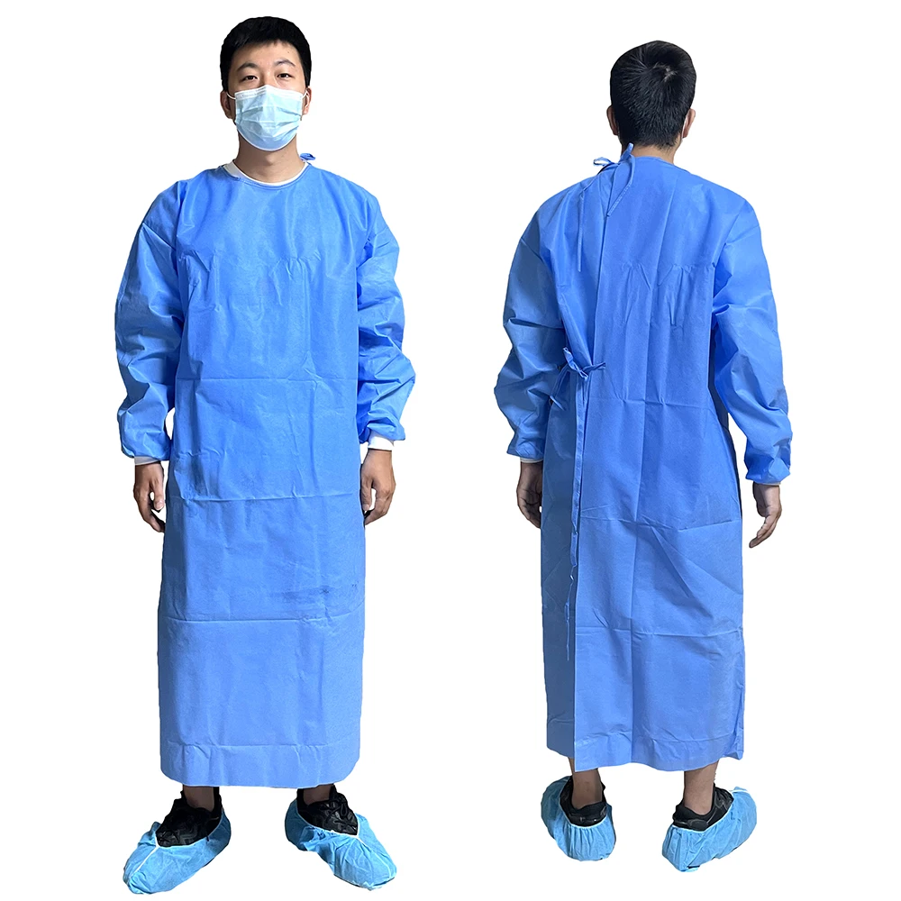 medical supplies unisex work uniforms surgical gown disposable SMS isolation gown wholesale protective clothing