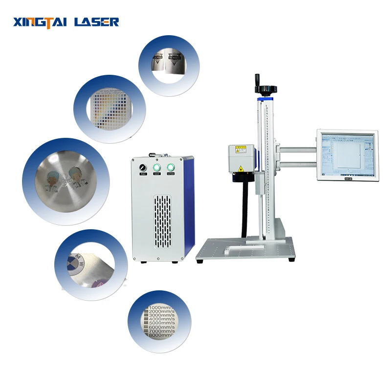 60W 80W 100W M7 High Precision Deep Engraving Fiber Laser Marking Machine Stainless Steel Color Optical Fiber Laser