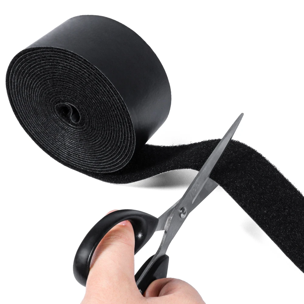 15Ft X 2 Inch Hook and Loop Strips Set With Adhesive Double Rolls of Heavy Duty Self Adhesive Tape