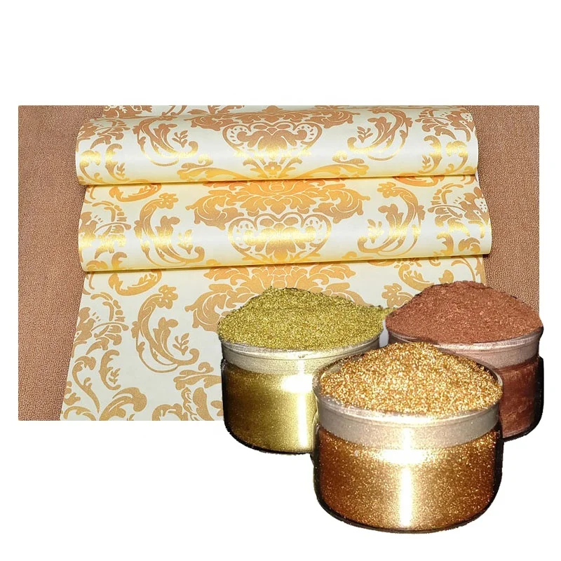Bronze metallic pigment rich gold metallic gold powder coating gravure printing
