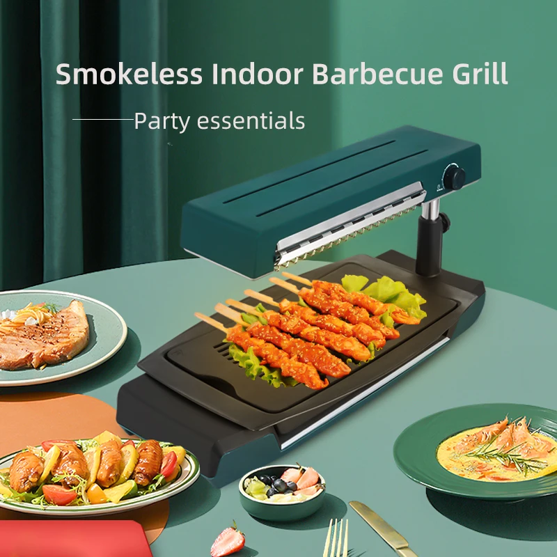 Great sale  Infrared Smokeless Indoor Electric BBQ Grill Home Electric grill