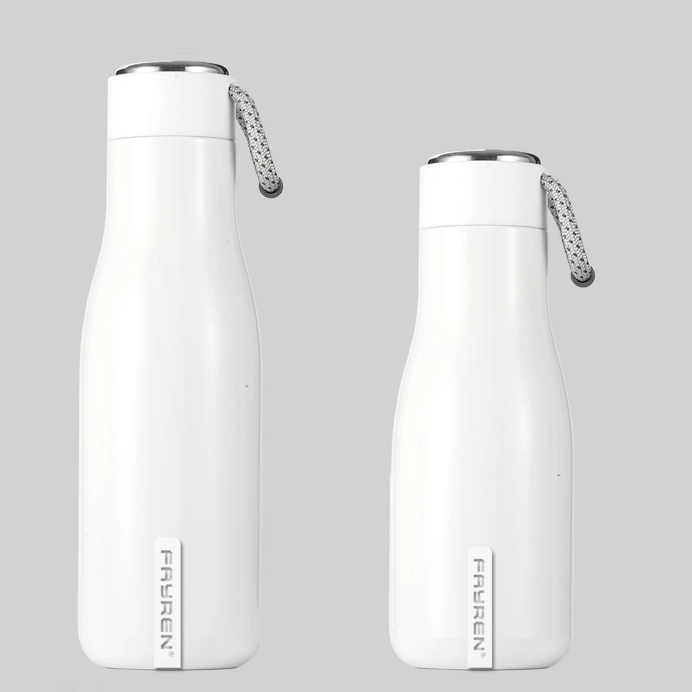 Outdoor Sports Double Wall Thermal Vacuum Insulated Flask 304 Stainless Steel Leak Proof Drink Water Bottles With Custom Logo