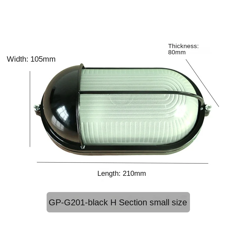 Наружный водонепроницаемый светодиодный настенный светильник с алюминиевым основанием 12 В дверной налобный для балкона внутреннего двора наружный Amazon взрывной продукт