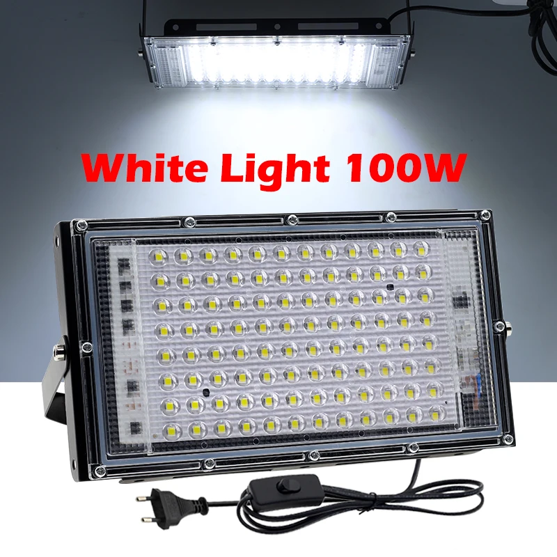 Промышленный наружный Rgb-прожектор IP65 водонепроницаемый 50 Вт 100 150 200 цветной светодиодный прожектор