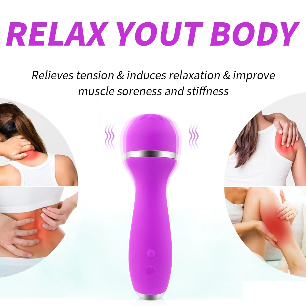 Fashion Adult Products Waterproof Vibrator Av Wand Handheld Powerful Massager Dildo Vibrator Sex Toys For Women Adult 18