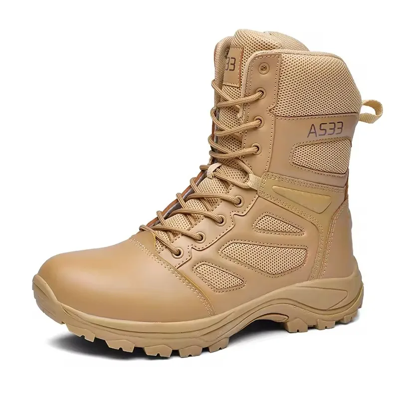 Zstep Dropshipping Outdoor Wear Combat Climbing Trekking Zipper Mid Calf Tactical Boots Kids OEM Big Size Men Hiking