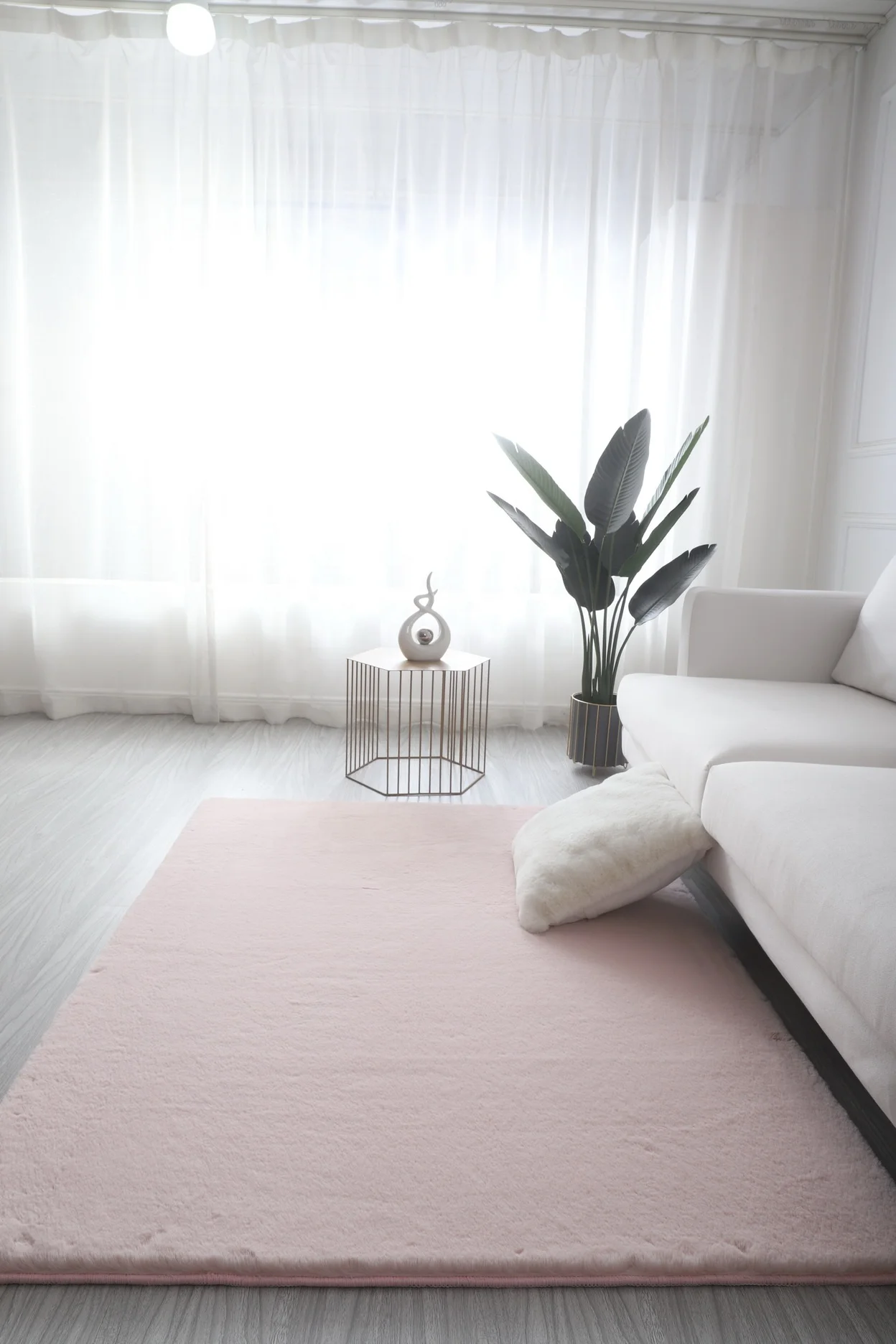 Living Room/Bedroom Rug Anti-slip  Soft  Carpet Modern Carpet Mat Purple White Pink