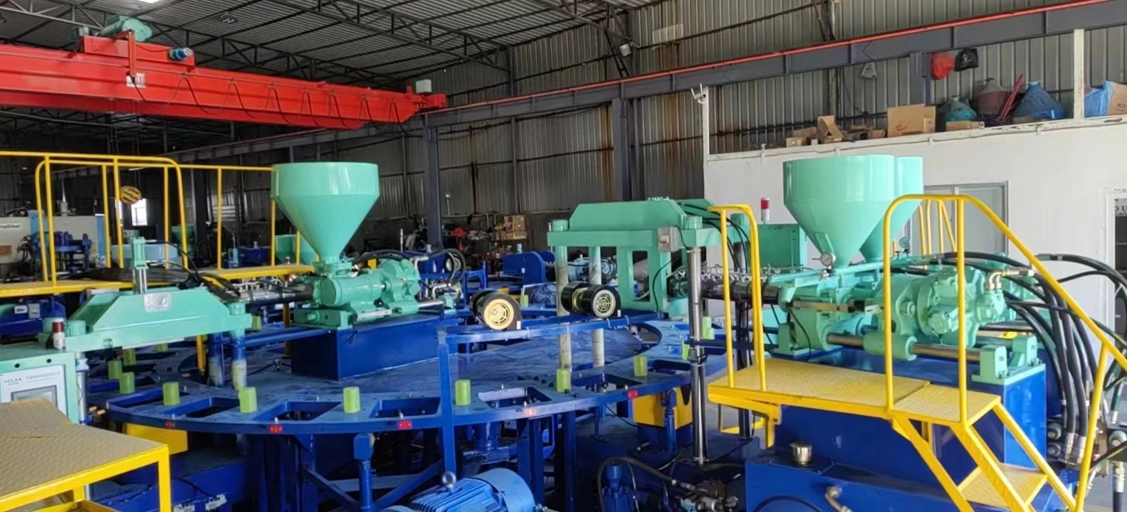 Second Hand Renew PVC Shoe Injection Molding Machine Is Used For Tpr Shoe Soles And Sandal Making PVC Machine