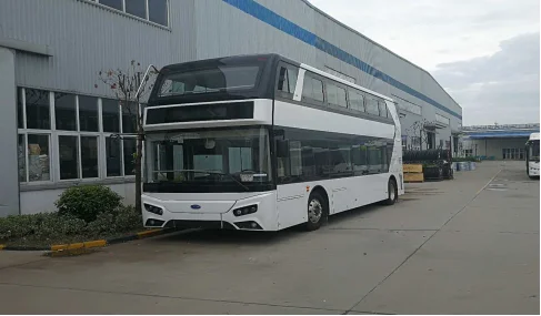 Двухслойный роскошный электрический автобус, новый энергосберегающий городской автобус, экскурсионный автобус