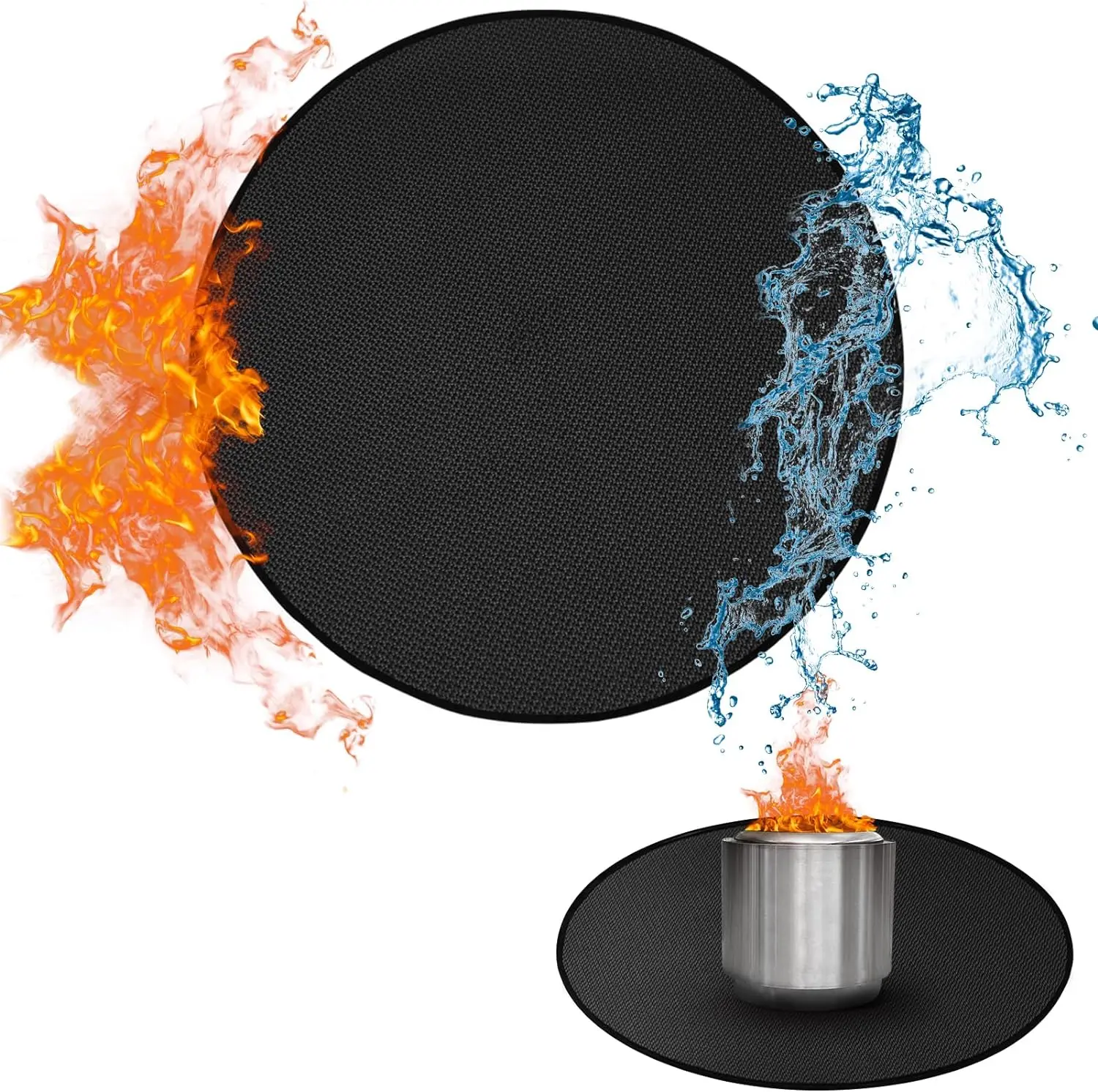 Deck Protective Non-Stick Bbq Grill Ember Pad Fire Pit Lawn Mat Outdoor Fireproof Mat for Fire Pit