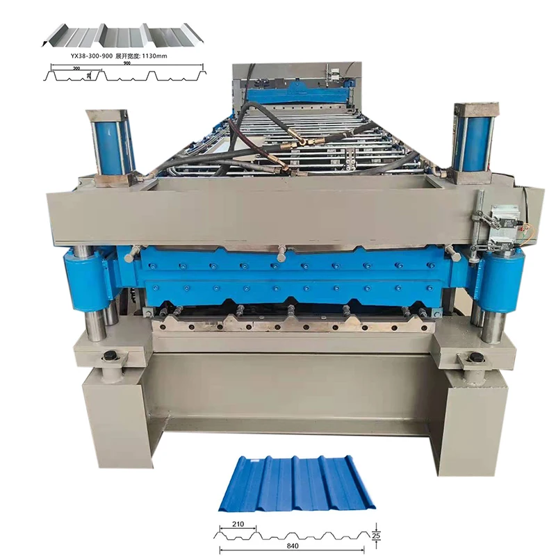Double deck 2022 metal roof and wall panel iron roof sheet making machine for sale