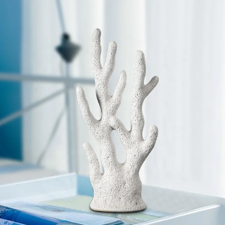New creative design nature undersea coral shape ceramics modern home decor for wedding
