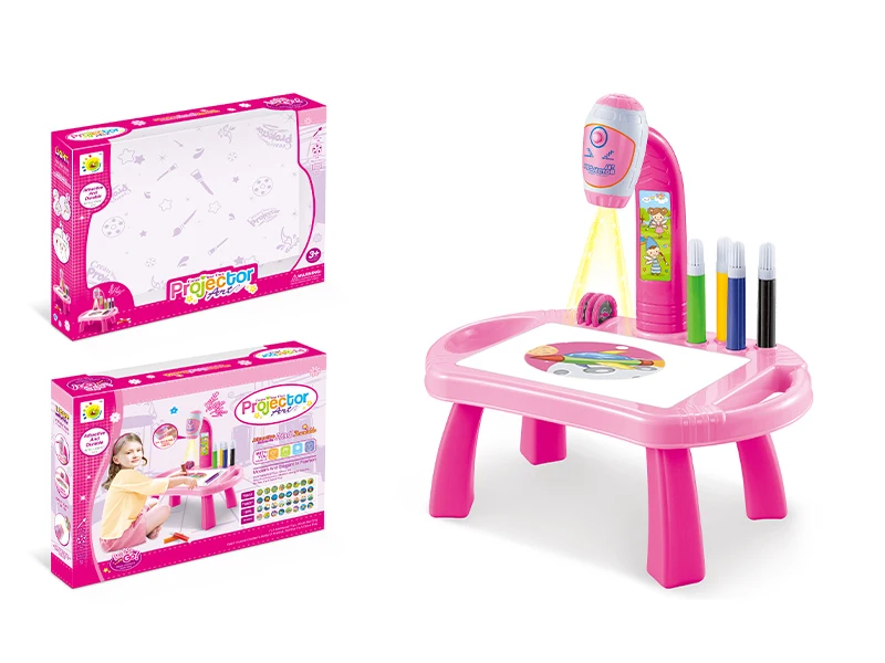 Children Led Projector Art Drawing Table Toys Arts and Crafts Projection Educational Learning Toy Kids Painting Board Desk