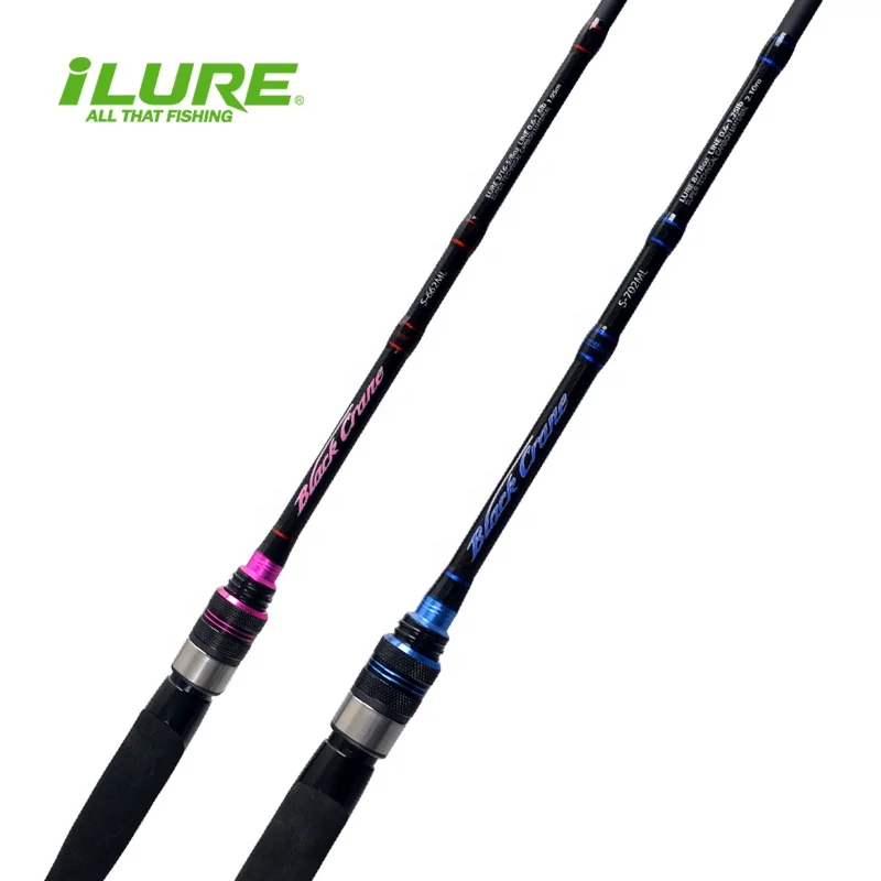ILURE Wholesale EVA Black Handle 195cm Saltwater ML Spinning rod Fishing Rod