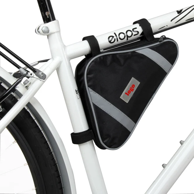 Новый дизайн 2021, Полиэстеровая водонепроницаемая черная сумка для велосипедной рамы, велосипедные сумки