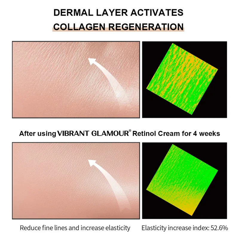 Anti-wrinkle tightening collagen instant firming peptide anti aging retinol eye cream for dark circles and puffiness