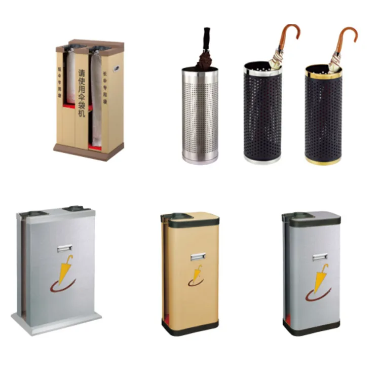 
Shopping Mall Wet Umbrella Bag Dispenser Stainless Steel Umbrella wrapping machine 